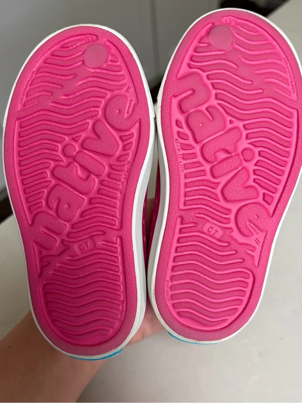 Native shoes  toddler girl size 7